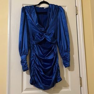 blue party dress